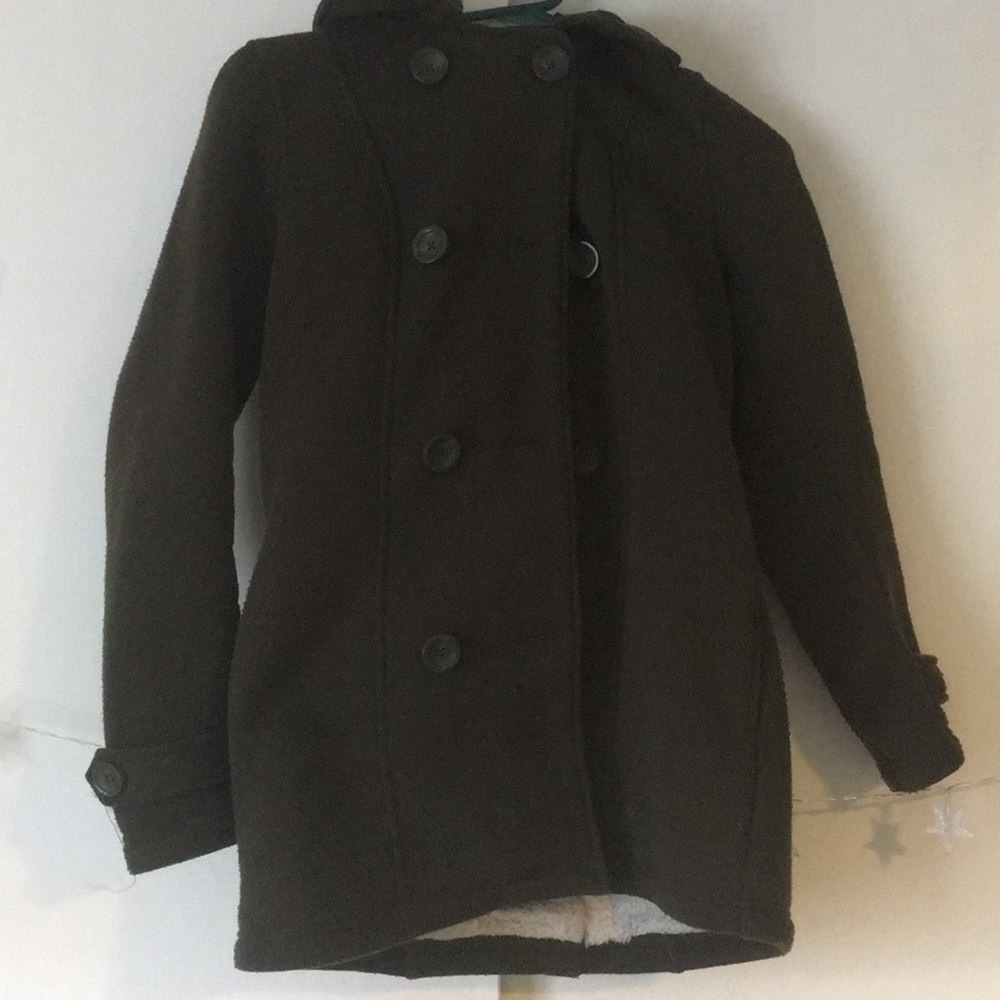Dark Green Modern Peacoat